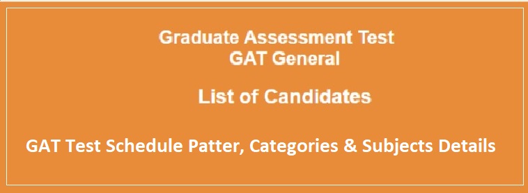 NTS Graduate Assessment Test GAT Subject 2024 I Apply Online