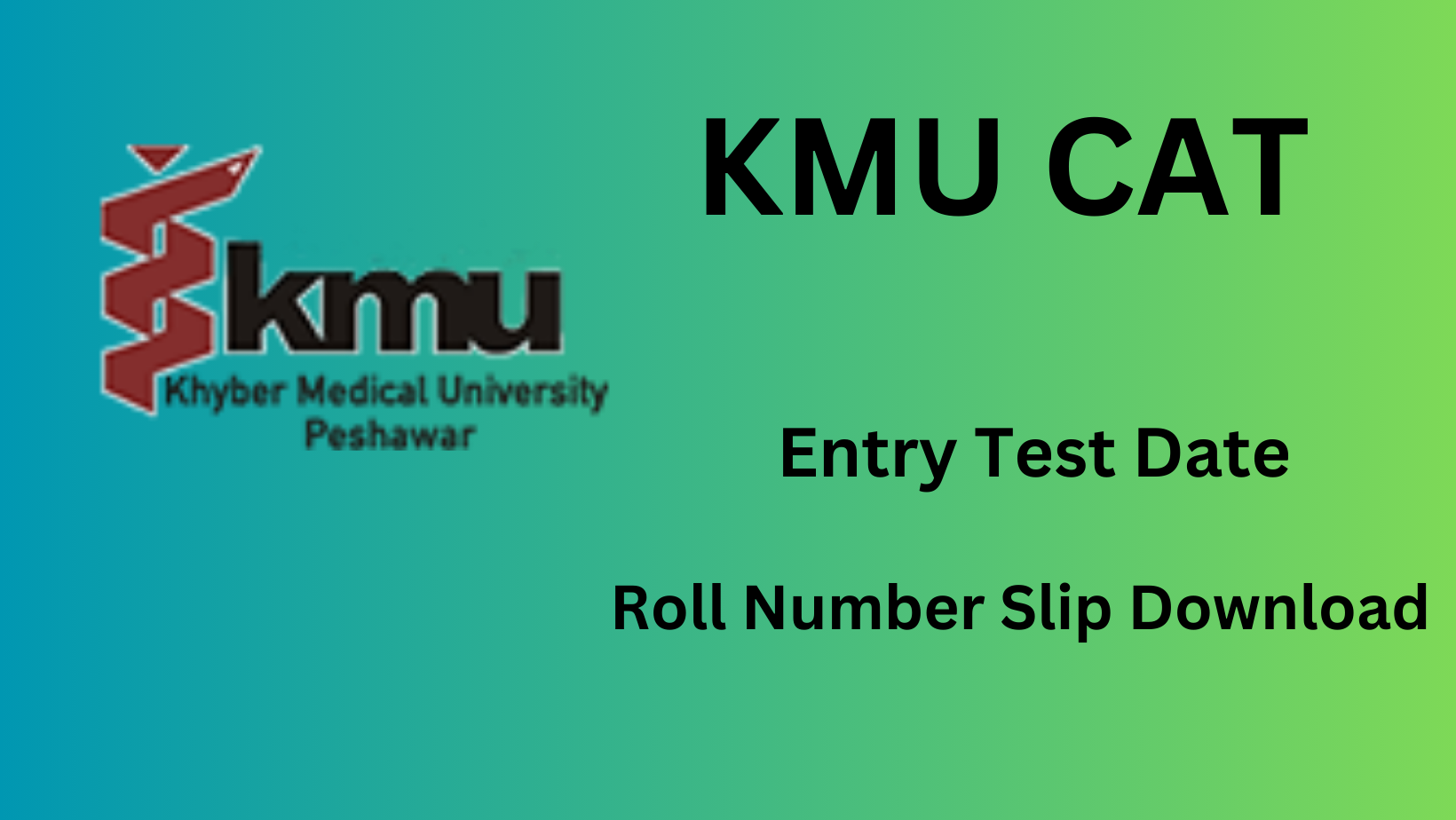 KMU CAT Entry Test Date 2024 Roll Number Slip Download